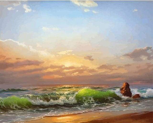 Schilderen op Nummer - Rustig strand