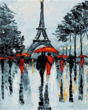 Afbeelding in Gallery-weergave laden, Schilderen op Nummer - Romantische stellen in de buurt van de Eiffeltoren