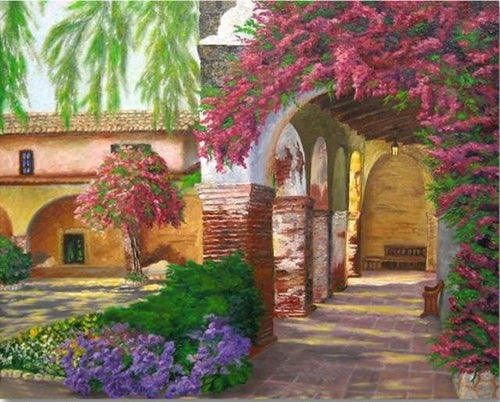 Schilderen op Nummer - Romantische tuin