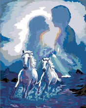 Afbeelding in Gallery-weergave laden, Schilderen op Nummer - Romantiek en paarden