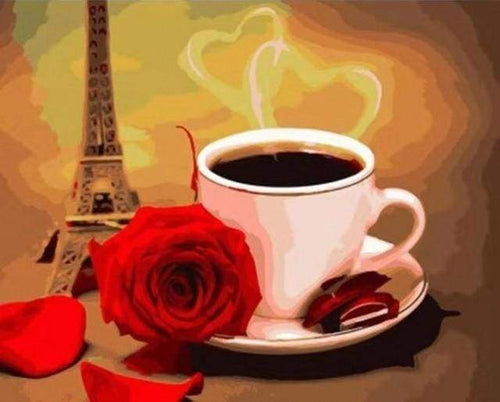 Schilderen op Nummer - Roze café