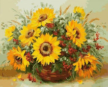 Afbeelding in Gallery-weergave laden, Schilderen op Nummer - Zonnebloemen en bloemen