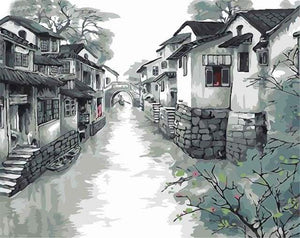 Schilderen op Nummer - Suzhou-stad in China