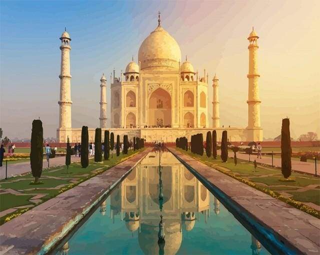 Schilderen op Nummer - Taj Mahal