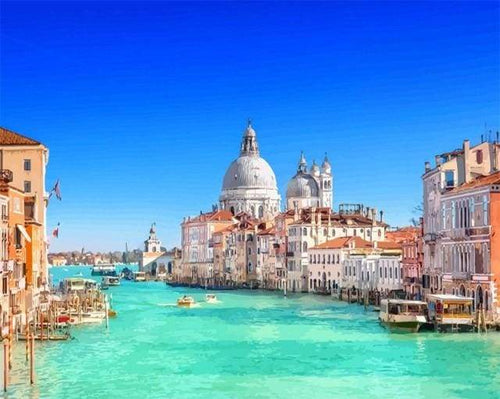 Schilderen op Nummer - Het Canal Grande in Venetië