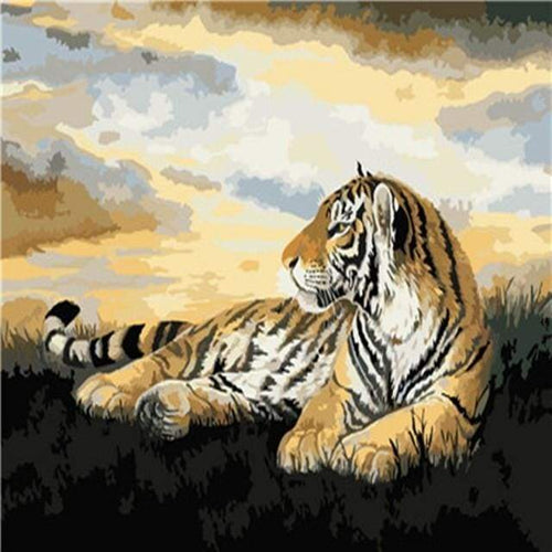 Schilderen op Nummer - Tijger in Afrika