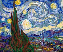 Afbeelding in Gallery-weergave laden, Schilderen op Nummer - Van Gogh Sterrennacht