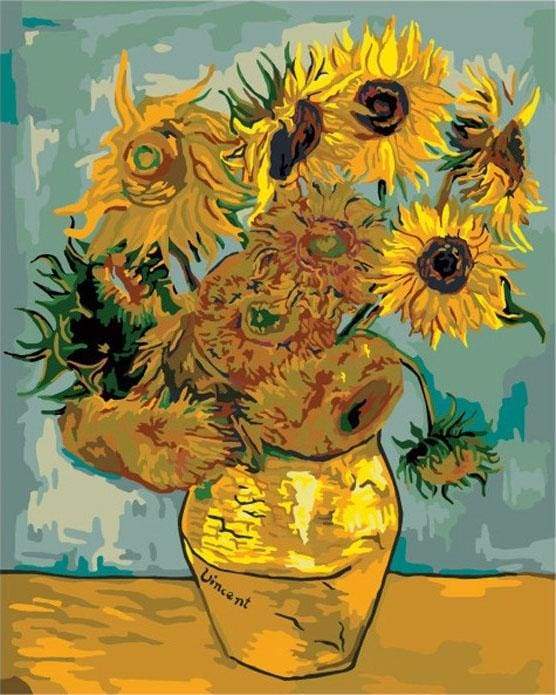 Magneet Vincent van Gogh - Zonnebloemen - Typisch Hollands Souvenirs Magneet Vincent van Gogh - Zonnebloemen - Typisch Hollands Souvenirs