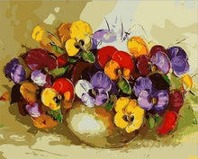 Afbeelding in Gallery-weergave laden, Schilderen op Nummer - Vaas met veelkleurige bloemen