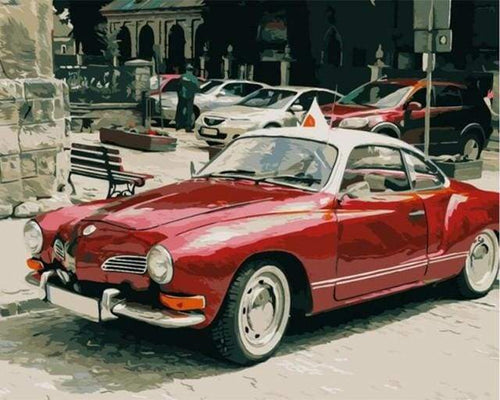Schilderen op Nummer - Vintage auto