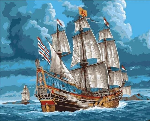 Schilderen op Nummer - Zeilboot