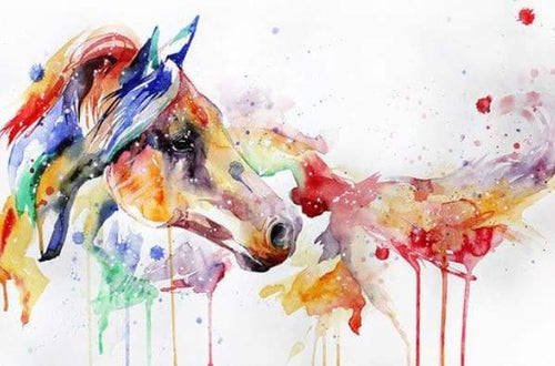 Schilderen op Nummer - Aquarel paard
