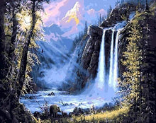 Afbeelding in Gallery-weergave laden, Schilderen op Nummer - Uitzicht op de waterval