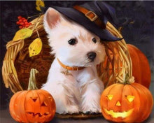 Afbeelding in Gallery-weergave laden, Schilderen op Nummer - Westie hond tijdens Halloween
