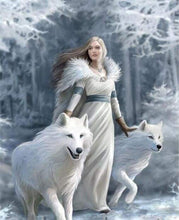 Afbeelding in Gallery-weergave laden, Schilderen op Nummer - Witte schoonheid en wolven