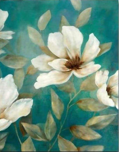 Schilderen op Nummer - Witte Bloem 1