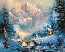 Afbeelding in Gallery-weergave laden, Schilderen op Nummer - Winter in de bergen