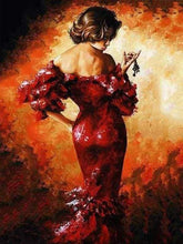 Afbeelding in Gallery-weergave laden, Schilderen op Nummer - Vrouw in sexy rood