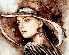 Afbeelding in Gallery-weergave laden, Schilderen op Nummer - Vrouw met hoed