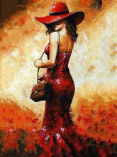 Afbeelding in Gallery-weergave laden, Schilderen op Nummer - Vrouw met rode hoed
