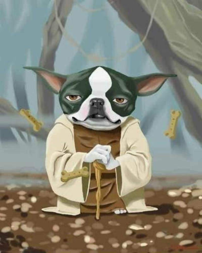 Schilderen op Nummer - Yoda Dog
