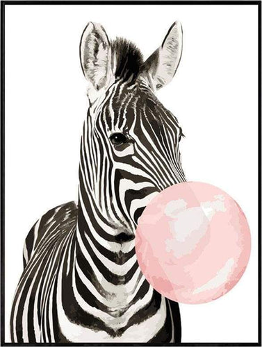 Schilderen op Nummer - Zebra Bubbel