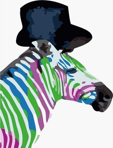 Schilderen op Nummer - Zebra met