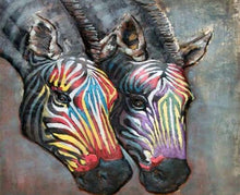 Afbeelding in Gallery-weergave laden, Schilderen op Nummer - Zebra&#39;s